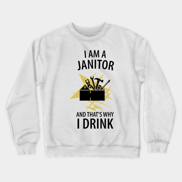 Caretaker Janitor Crewneck Sweatshirt by Johnny_Sk3tch